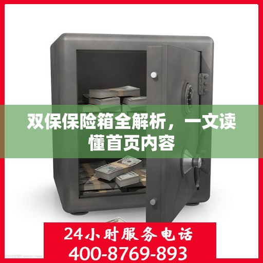 双保保险箱全解析，一文读懂首页内容